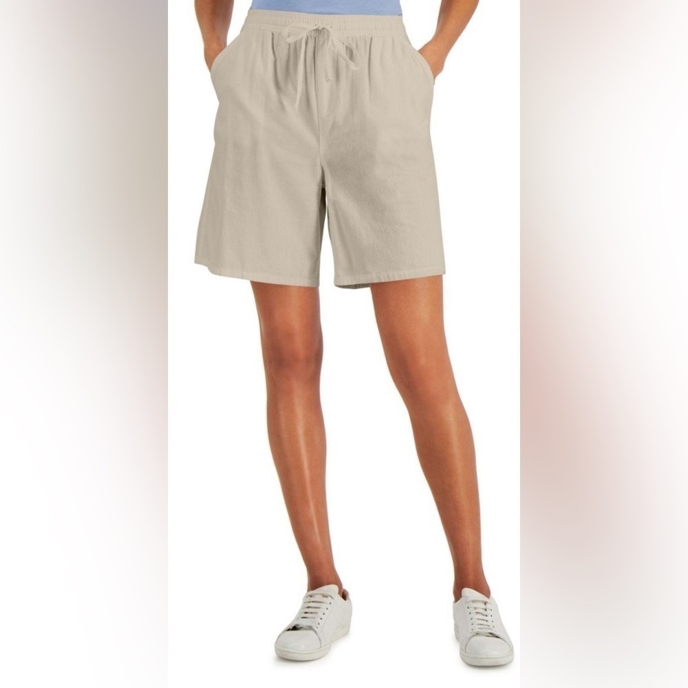 Karen Scott Cotton Pull On Shorts XS